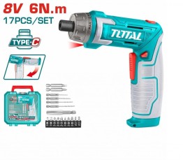 ATORNILLADOR 8V  TOTAL MANGO GIRATORIO