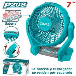 VENTILADOR A BATERIA 20V 18CM (7 PULG) TOTAL S/ BAT