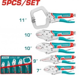 SET DE ALICATES DE PRESION  5PCS TOTAL