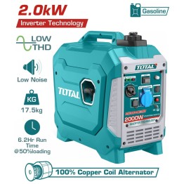 GENERADOR  GASOLINERO INVERSOR 2.0KW - TOTAL