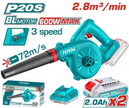 SOPLADOR A BATERIA 20V (2,7M3/MIN) TOTAL