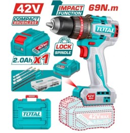 Taladro Atornillador Percutor 42v 69nm Total