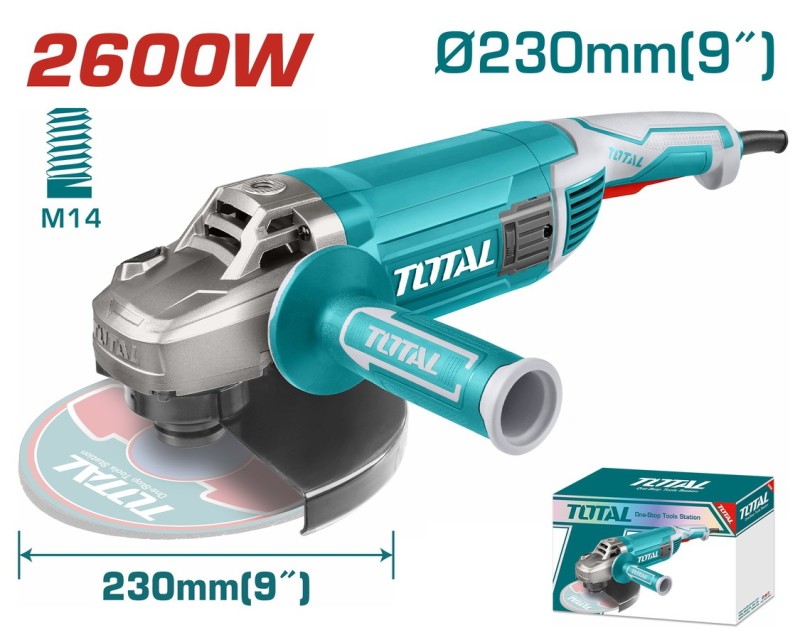 AMOLADORA 2600W 230MM TOTAL