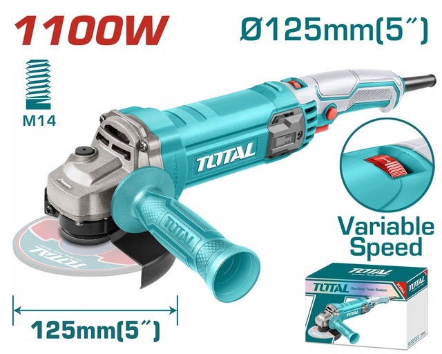 Amoladora angular TOTAL 1.100W - 125mm