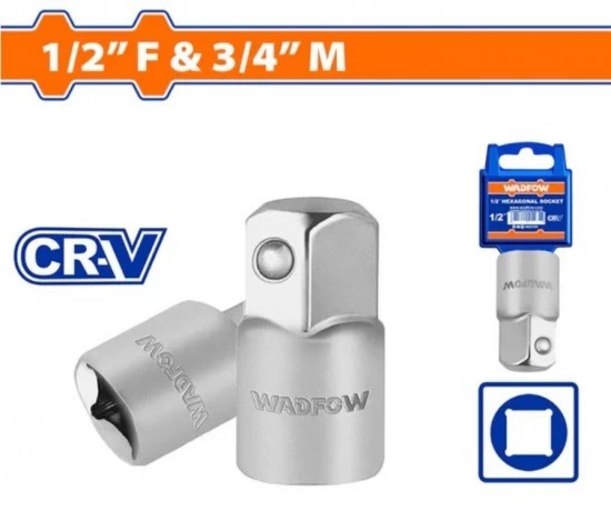 ADAPTADOR DE TUBOS DE 1/2" A 3/4 WADFOW