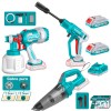 COMBO 20V PISTOLA PINTAR + LAVADORA + ASPIRADORA 2X2.0AH + ACC EDICION LIMIT.