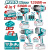COMBO 20V LLAVE IMPACTO + PISTOLA CALOR + LINTERNA + MALETIN 2X5.0AH -