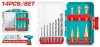 Thumbnail SET  DE MECHAS PROFESIONALES 4341 HSS 14PCS TOTAL0