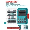Thumbnail SET PUNTAS DESTORNILLADOR DE IMPACTO 33PCS ESTUCHE INDUSTRIAL TOTAL0